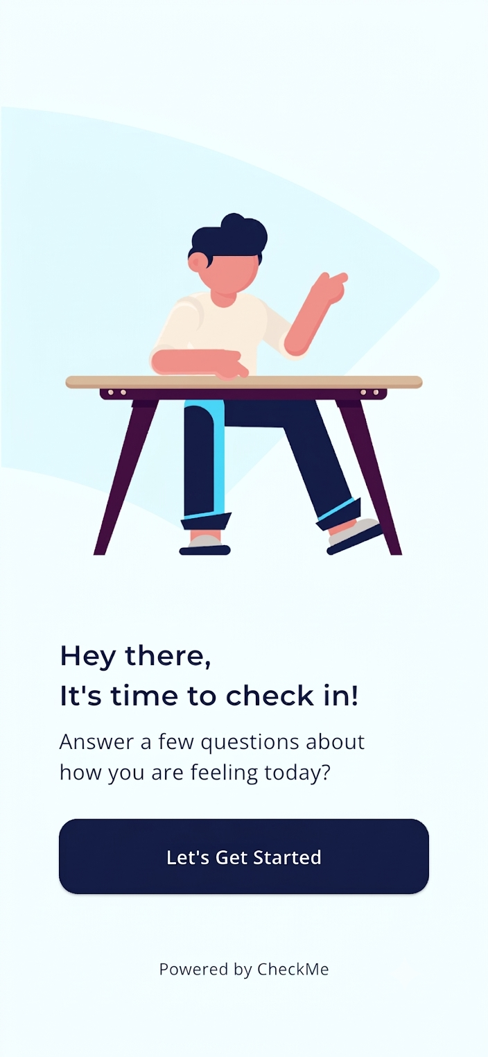Hey there, It's time to check in!